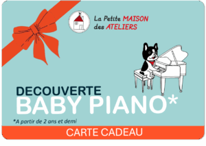 E-Carte cadeau Ateliers Baby piano